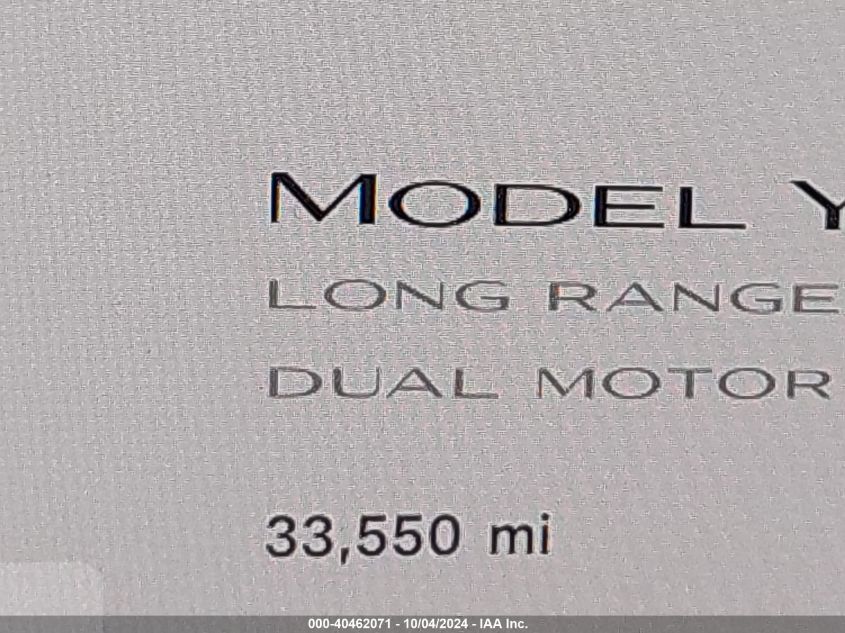 2022 Tesla Model Y Long Range Dual Motor All-Wheel Drive VIN: 7SAYGAEE9NF337495 Lot: 40462071