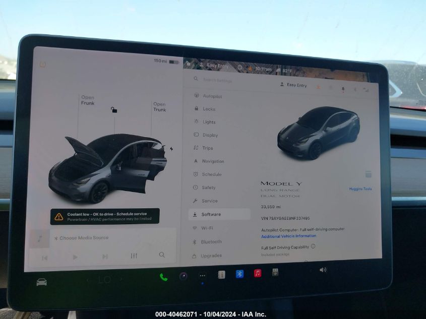2022 Tesla Model Y Long Range Dual Motor All-Wheel Drive VIN: 7SAYGAEE9NF337495 Lot: 40462071