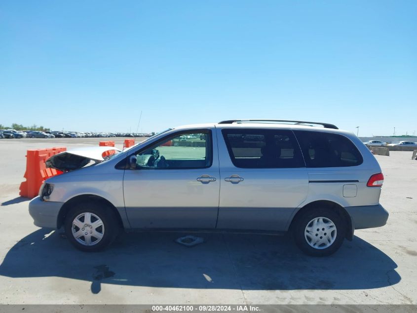 2002 Toyota Sienna Ce VIN: 4T3ZF19C02U489703 Lot: 40462100