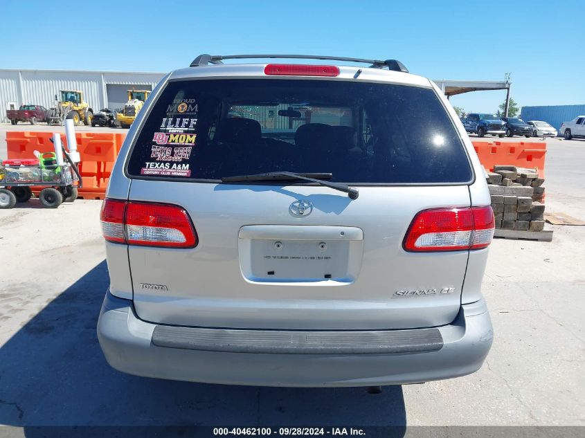 2002 Toyota Sienna Ce VIN: 4T3ZF19C02U489703 Lot: 40462100