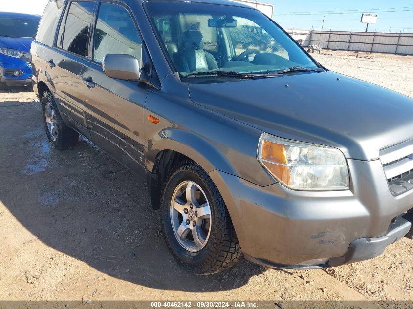 2007 Honda Pilot Exl VIN: 2HKYF18637H504328 Lot: 40462142