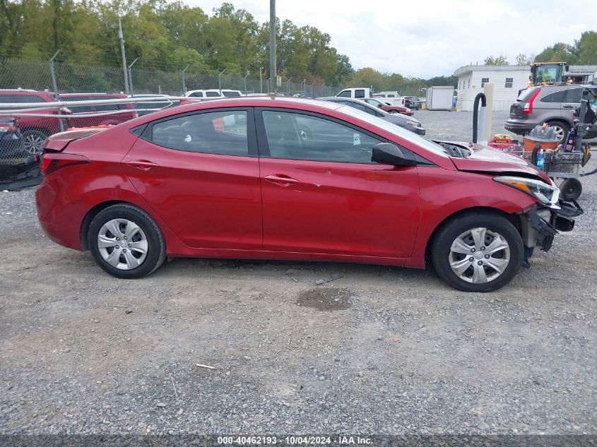 2016 Hyundai Elantra Se VIN: 5NPDH4AE5GH793398 Lot: 40462193