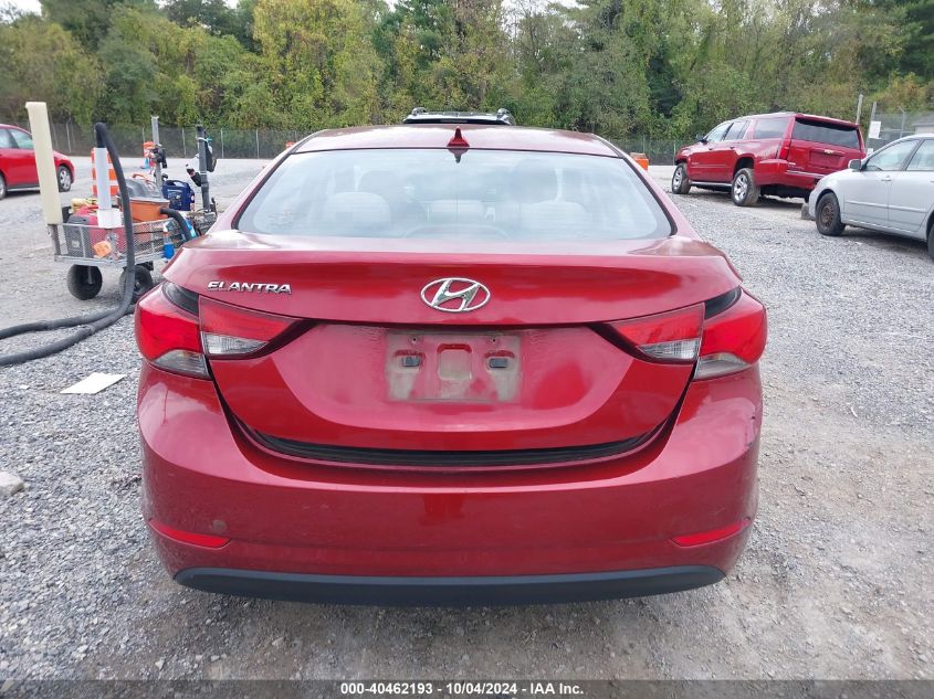 2016 Hyundai Elantra Se VIN: 5NPDH4AE5GH793398 Lot: 40462193