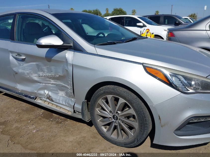 2017 Hyundai Sonata Sport VIN: 5NPE34AFXHH439826 Lot: 40462233