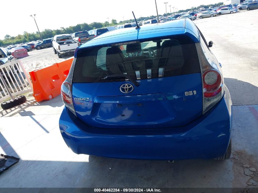 2012 Toyota Prius C Two VIN: JTDKDTB37C1012957 Lot: 40462284