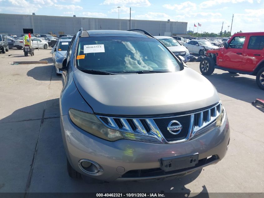 2009 Nissan Murano Sl VIN: JN8AZ18W49W155075 Lot: 40462321