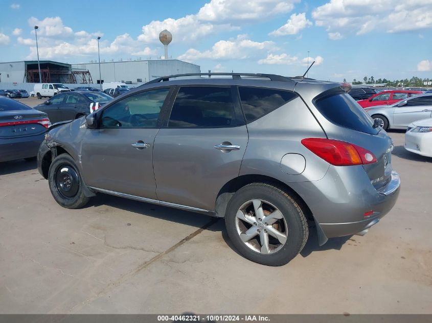 2009 Nissan Murano Sl VIN: JN8AZ18W49W155075 Lot: 40462321