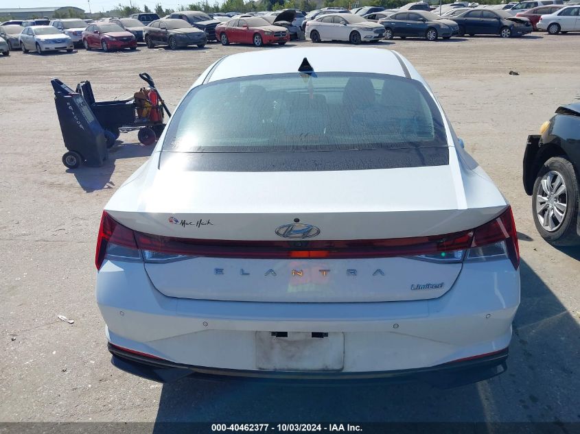 2021 Hyundai Elantra Limited VIN: 5NPLP4AG2MH040584 Lot: 40462377