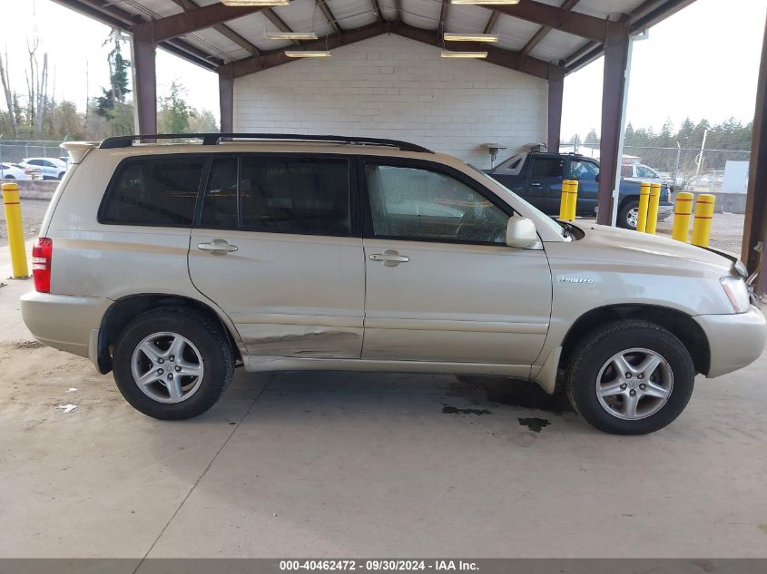 2002 Toyota Highlander Limited VIN: JTEHF21A620067463 Lot: 40462472