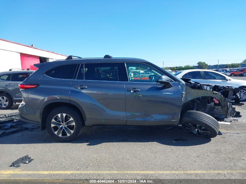 2020 Toyota Highlander Hybrid Xle VIN: 5TDHBRCH2LS502089 Lot: 40462484