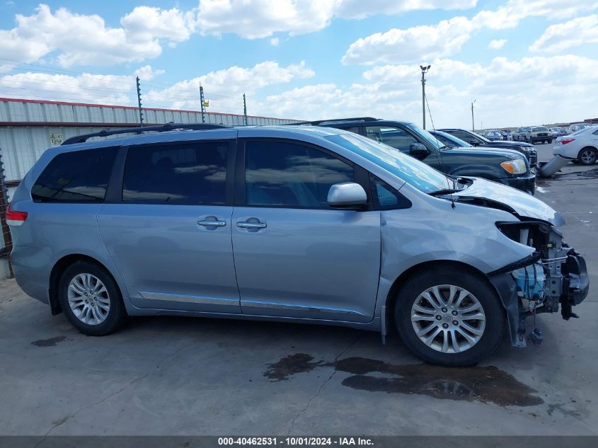 5TDYK3DC7DS328912 2013 Toyota Sienna Xle V6 8 Passenger