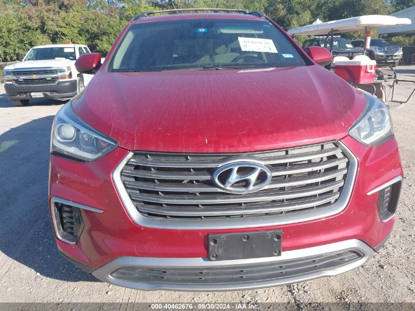 2017 Hyundai Santa Fe Se VIN: KM8SM4HF7HU192644 Lot: 40462676