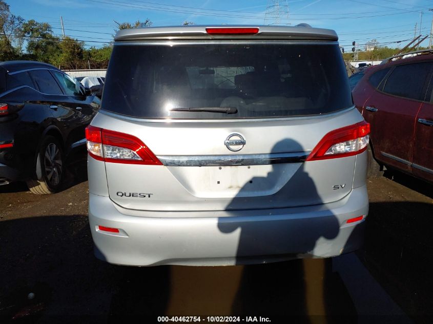 2017 Nissan Quest Sv VIN: JN8AE2KP9H9165309 Lot: 40462754