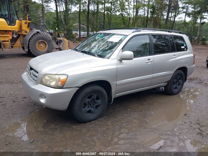 2006 Toyota Highlander VIN: JTEGD21AX60152622 Lot: 40462857