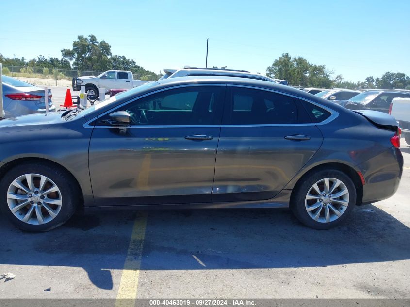 2015 Chrysler 200 C VIN: 1C3CCCCBXFN501092 Lot: 40463019