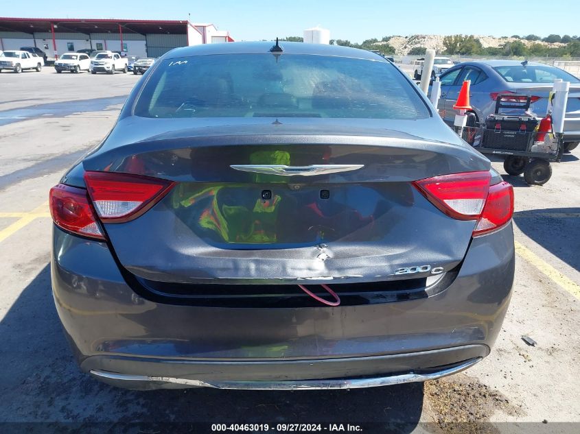 2015 Chrysler 200 C VIN: 1C3CCCCBXFN501092 Lot: 40463019