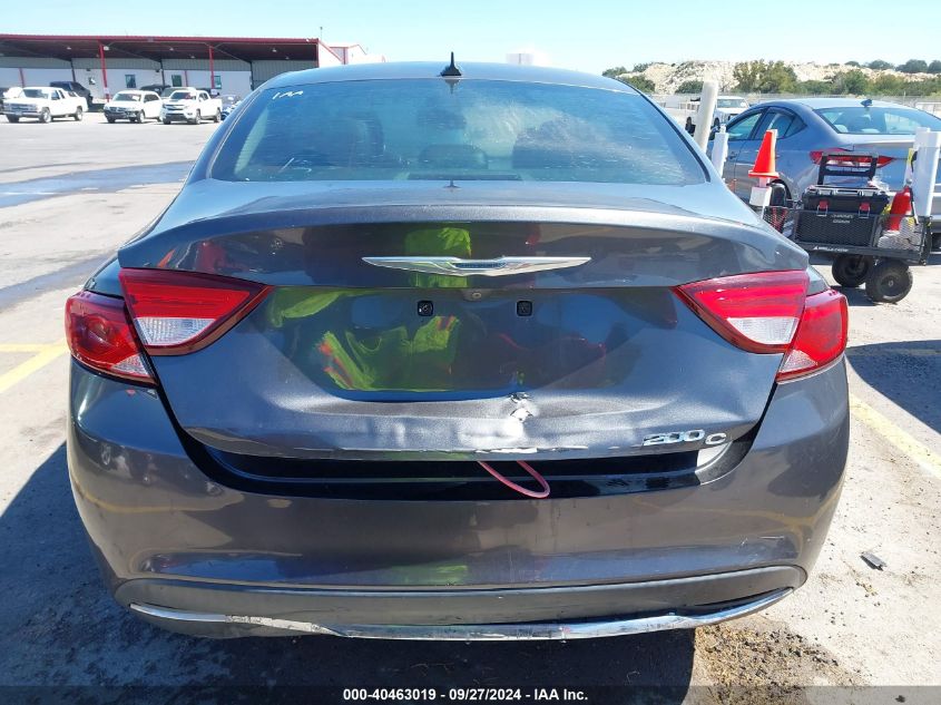 2015 Chrysler 200 C VIN: 1C3CCCCBXFN501092 Lot: 40463019