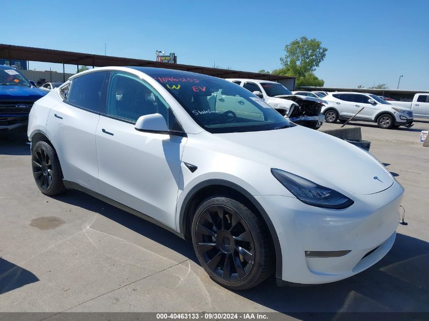 2021 Tesla Model Y Long Range Dual Motor All-Wheel Drive VIN: 5YJYGDEE8MF192169 Lot: 40463133