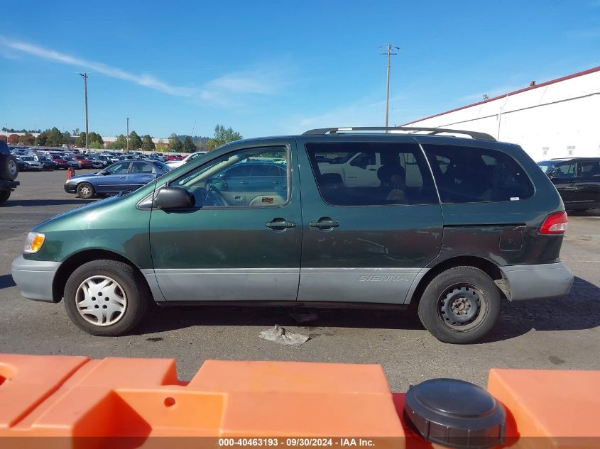 2002 Toyota Sienna Ce VIN: 4T3ZF19C92U496522 Lot: 40463193