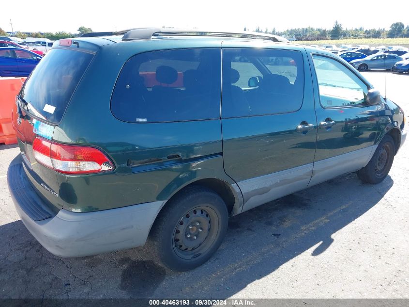 2002 Toyota Sienna Ce VIN: 4T3ZF19C92U496522 Lot: 40463193