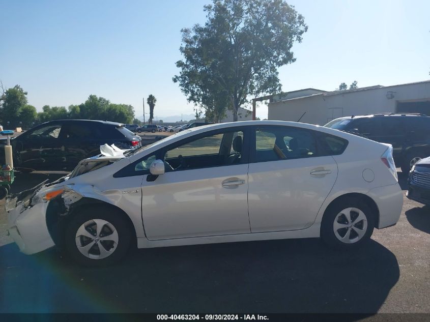 2014 Toyota Prius Three VIN: JTDKN3DUXE0393490 Lot: 40463204