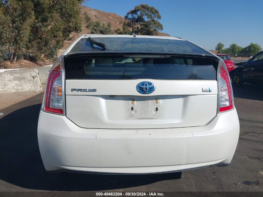 2014 Toyota Prius Three VIN: JTDKN3DUXE0393490 Lot: 40463204