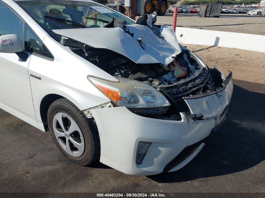 2014 Toyota Prius Three VIN: JTDKN3DUXE0393490 Lot: 40463204