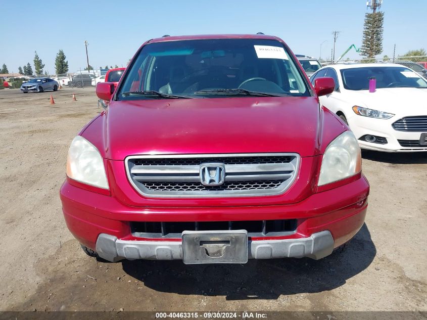 2003 Honda Pilot Ex-L VIN: 2HKYF18523H506461 Lot: 40463315