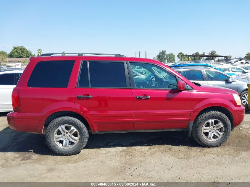 2003 Honda Pilot Ex-L VIN: 2HKYF18523H506461 Lot: 40463315