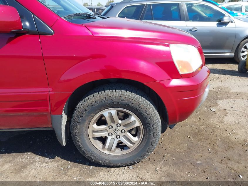 2003 Honda Pilot Ex-L VIN: 2HKYF18523H506461 Lot: 40463315