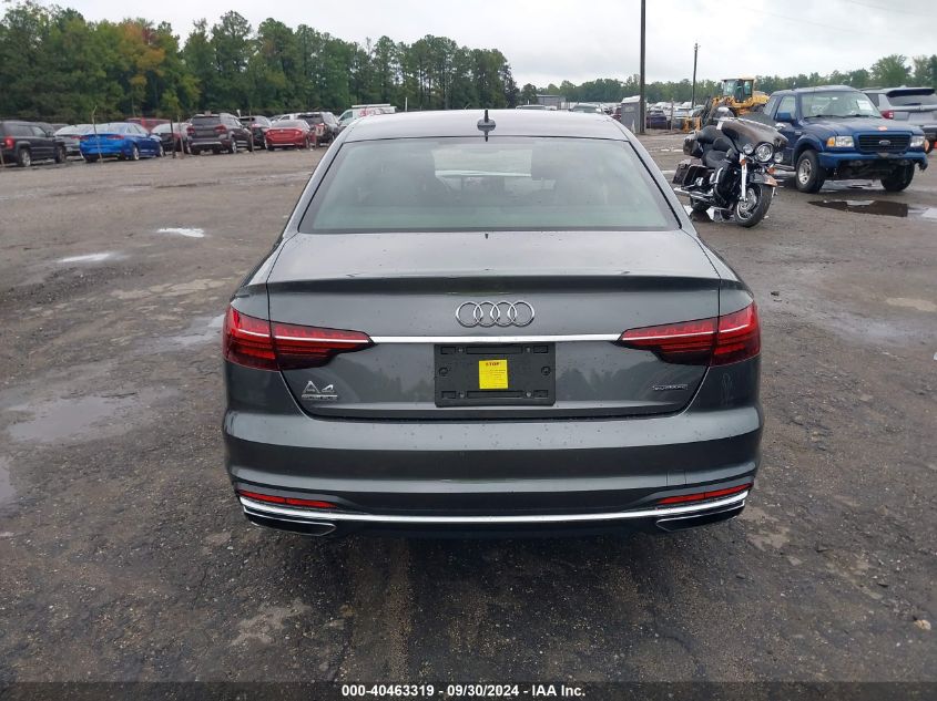 2020 Audi A4 Premium 45 Tfsi Quattro S Tronic VIN: WAUDNAF45LN007713 Lot: 40463319