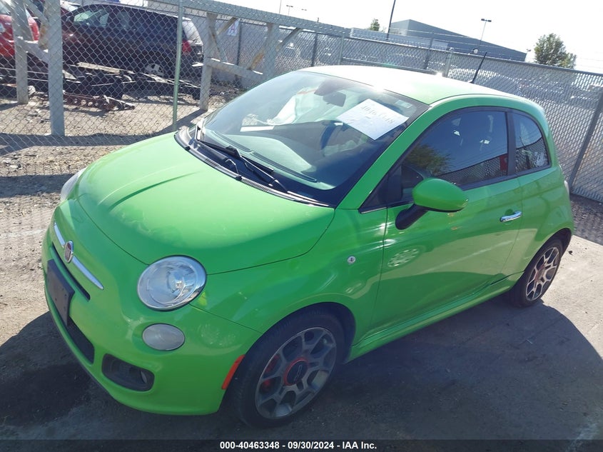 2013 FIAT 500 VIN: 3C3CFFBR2DT690034