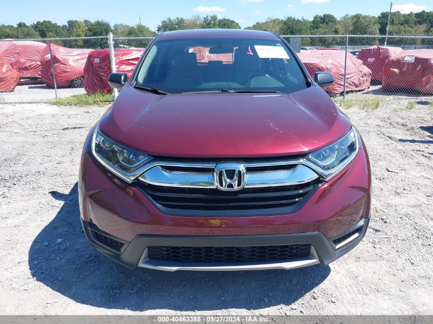 2019 Honda Cr-V Lx VIN: 2HKRW5H37KH415467 Lot: 40463385