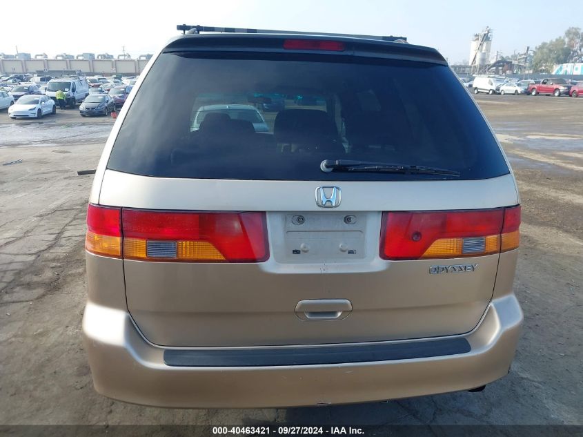 2002 Honda Odyssey Ex VIN: 2HKRL18682H508459 Lot: 40463421