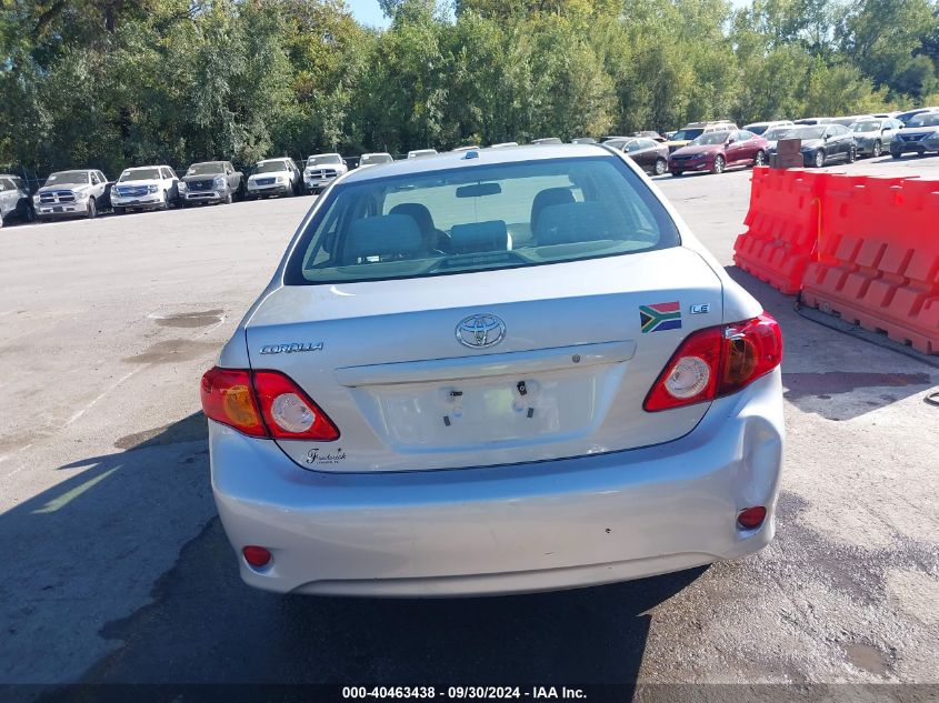 2009 Toyota Corolla Le VIN: 2T1BU40E99C126781 Lot: 40463438