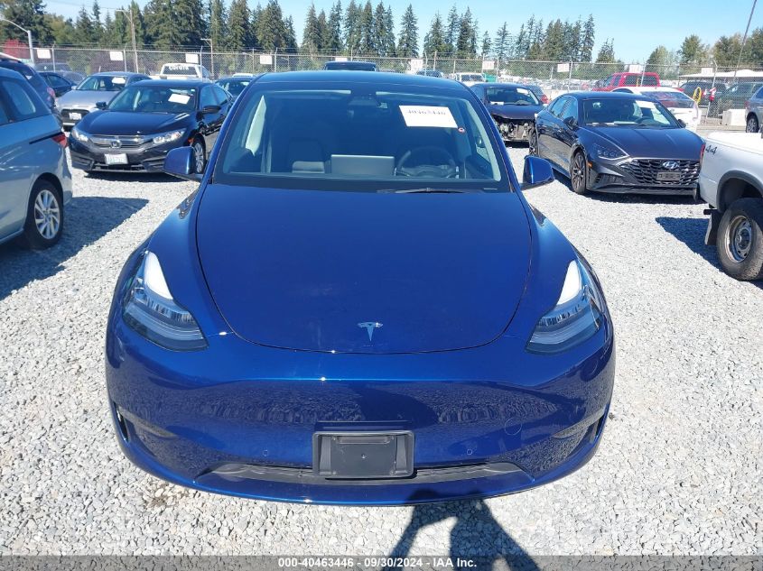 2022 Tesla Model Y Long Range Dual Motor All-Wheel Drive VIN: 7SAYGAEE2NF358429 Lot: 40463446