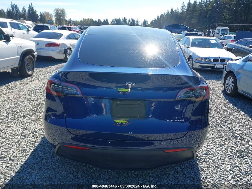 2022 Tesla Model Y Long Range Dual Motor All-Wheel Drive VIN: 7SAYGAEE2NF358429 Lot: 40463446