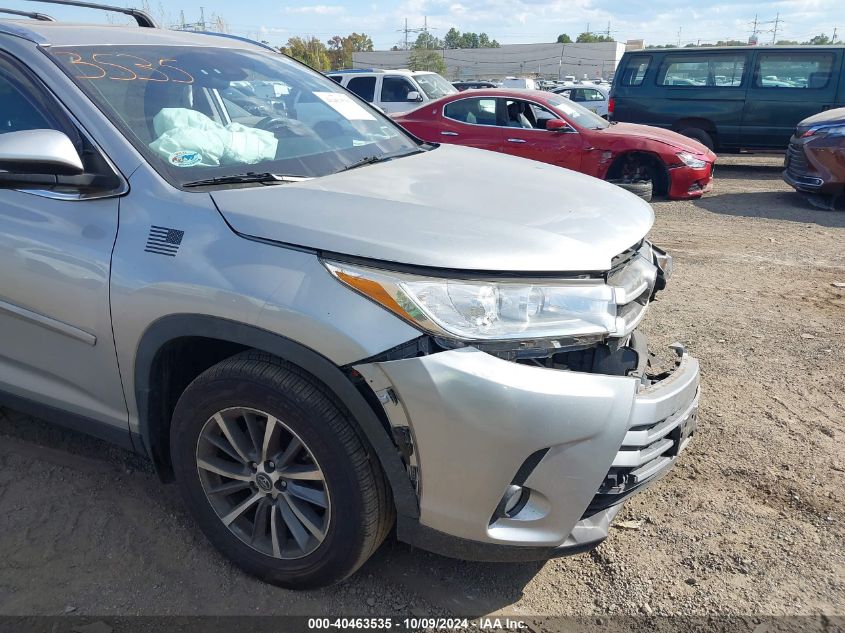 5TDJZRFHXKS726296 2019 Toyota Highlander Se/Xle