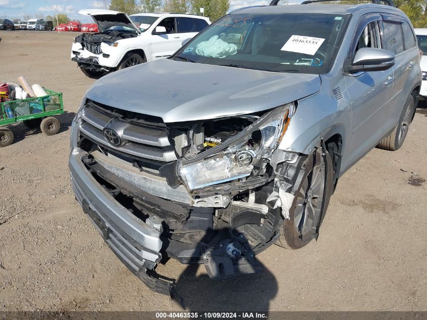 5TDJZRFHXKS726296 2019 Toyota Highlander Se/Xle