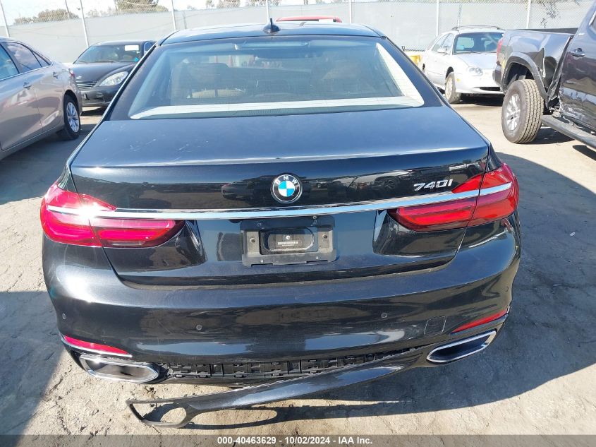 2016 BMW 740I VIN: WBA7E2C59GG546670 Lot: 40463629