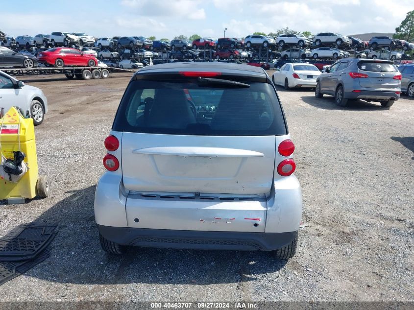 2013 Smart Fortwo Passion/Pure VIN: WMEEJ3BA3DK666548 Lot: 40463707