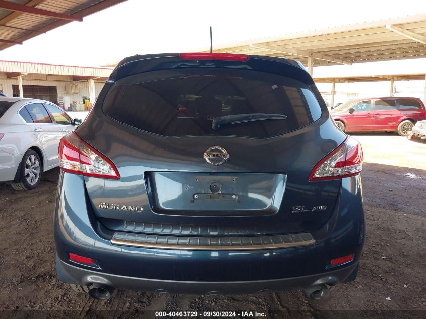 2014 Nissan Murano S/Sl/Sv/Le VIN: JN8AZ1MW2EW511118 Lot: 40463729