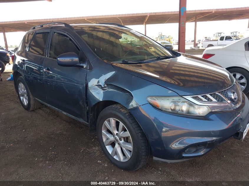 2014 Nissan Murano S/Sl/Sv/Le VIN: JN8AZ1MW2EW511118 Lot: 40463729