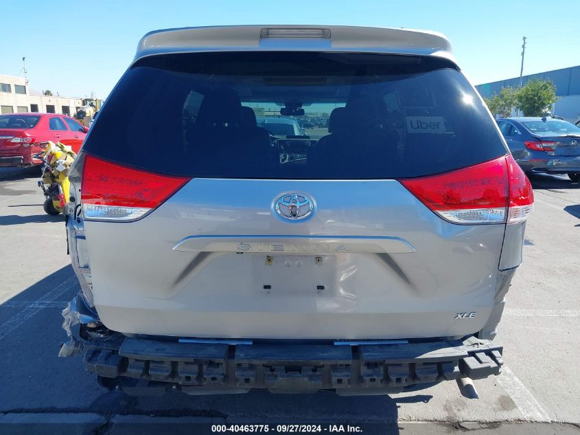 2012 Toyota Sienna Xle V6 8 Passenger VIN: 5TDYK3DC7CS250274 Lot: 40463775