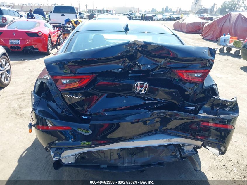 2022 Honda Insight Touring VIN: 19XZE4F99NE001720 Lot: 40463959