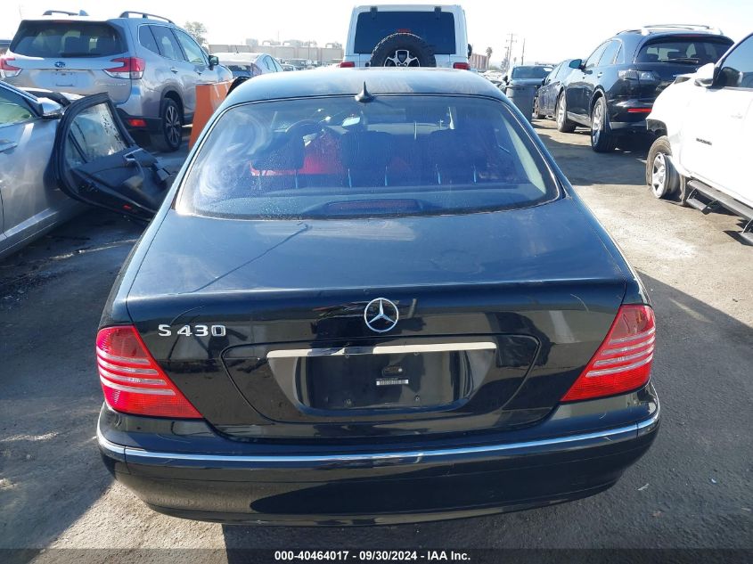 2004 Mercedes-Benz S 430 VIN: WDBNG70J74A399409 Lot: 40464017