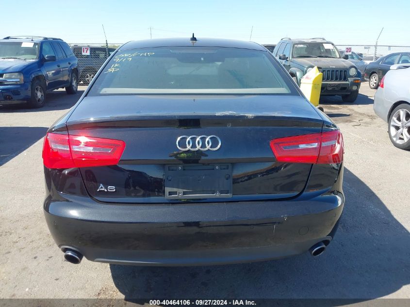 2014 Audi A6 2.0T Premium VIN: WAUGFAFC3EN046465 Lot: 40464106