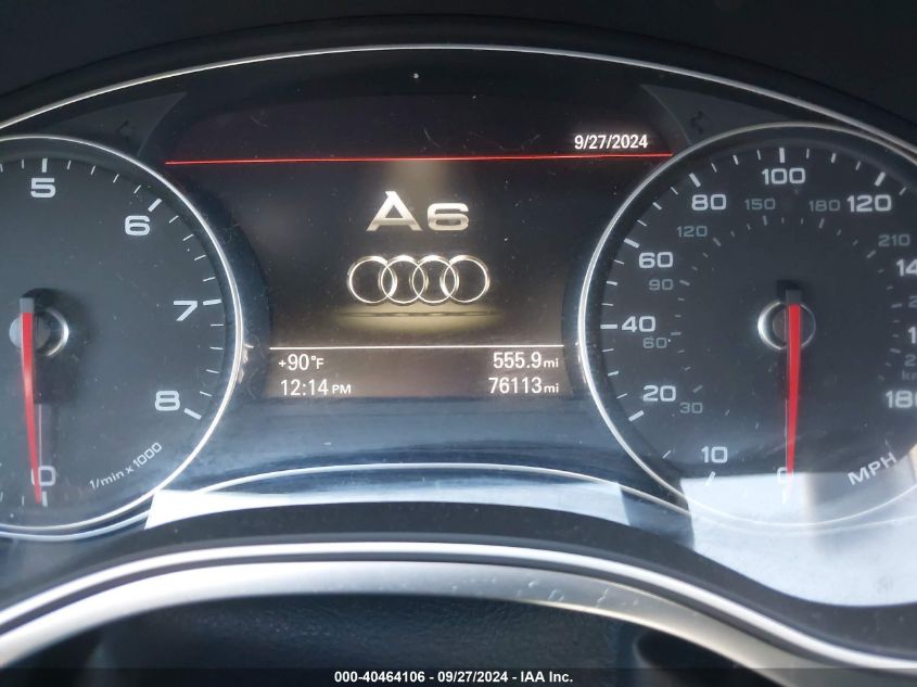 2014 Audi A6 2.0T Premium VIN: WAUGFAFC3EN046465 Lot: 40464106