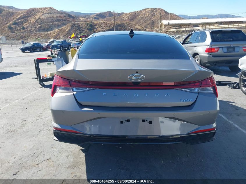 2023 Hyundai Elantra Hybrid Limited VIN: KMHLN4AJ5PU059637 Lot: 40464255