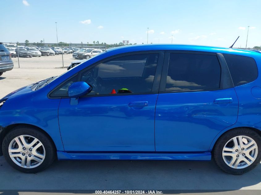 2008 Honda Fit Sport VIN: JHMGD38638S004930 Lot: 40464257